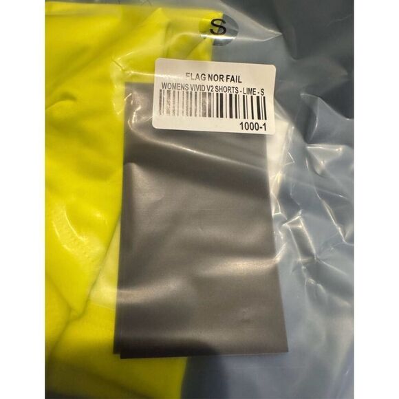 Flag Nor Fail Vivid V2 shorts size small lime yellow green new with tags - Picture 11 of 11